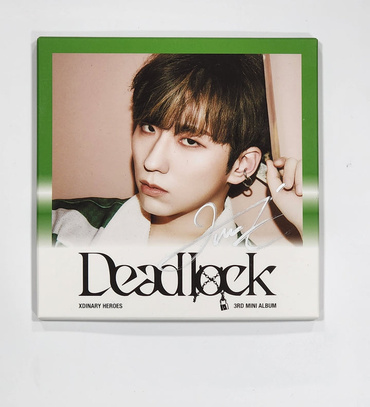 Xdinary Heroes "Deadlock" - Hand Autographed(Signed) Album - HALLYUSUPERSTORE