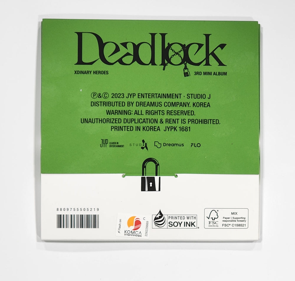 Xdinary Heroes "Deadlock" - Hand Autographed(Signed) Album - HALLYUSUPERSTORE