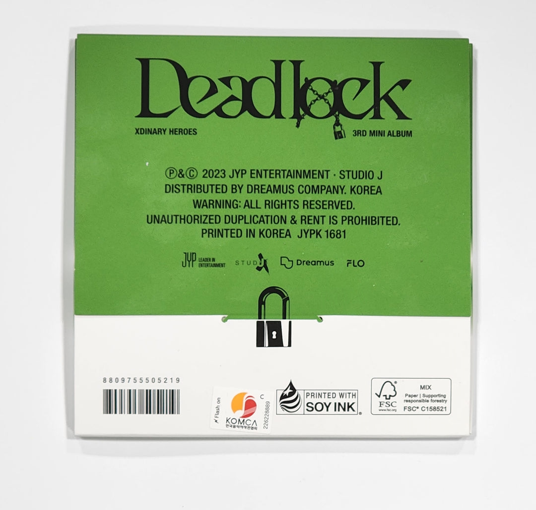 Xdinary Heroes "Deadlock" - Hand Autographed(Signed) Album - HALLYUSUPERSTORE