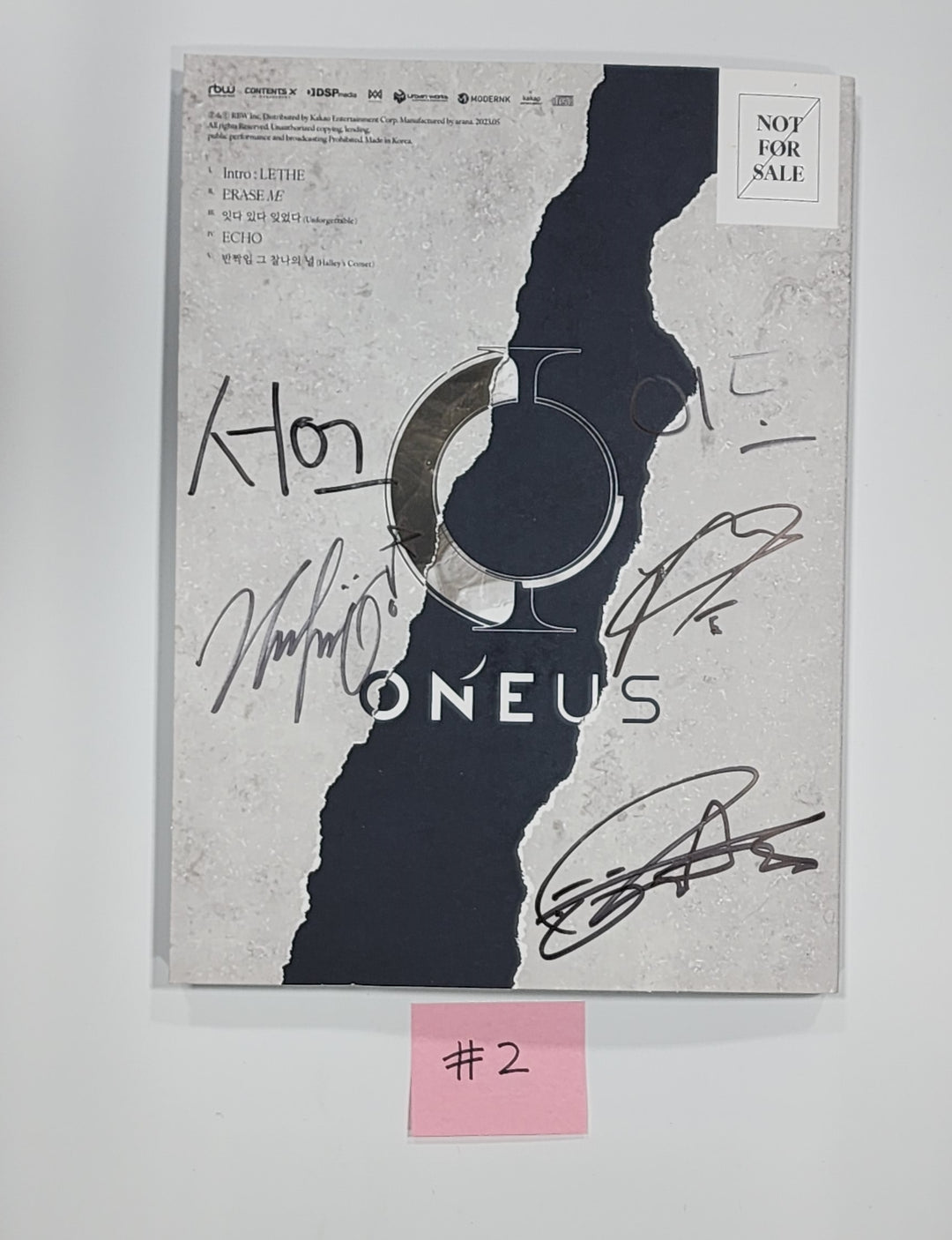 Oneus "PYGMALION " - Hand Autographed(Signed) Promo Album - HALLYUSUPERSTORE