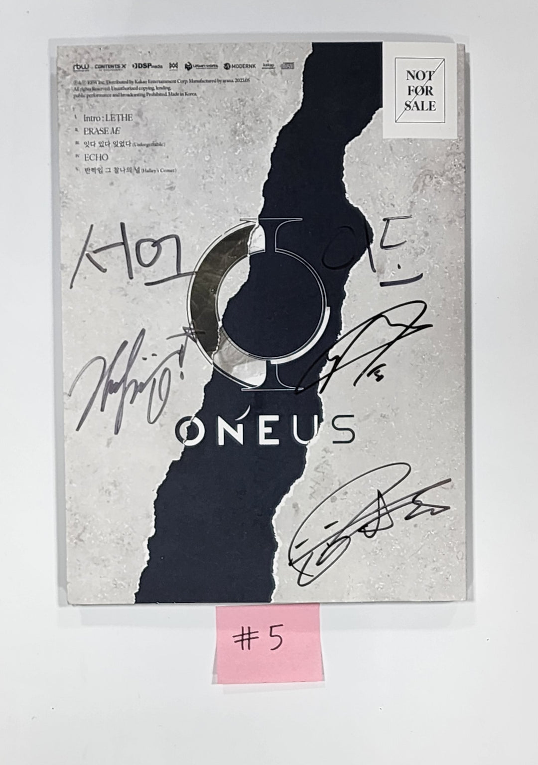 Oneus "PYGMALION " - Hand Autographed(Signed) Promo Album - HALLYUSUPERSTORE
