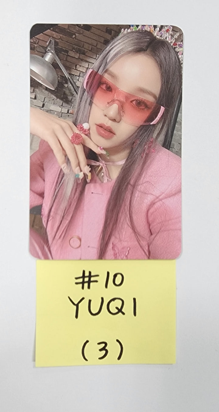 (g) I-DLE "I Feel" - Official Photocard, ID Card - HALLYUSUPERSTORE