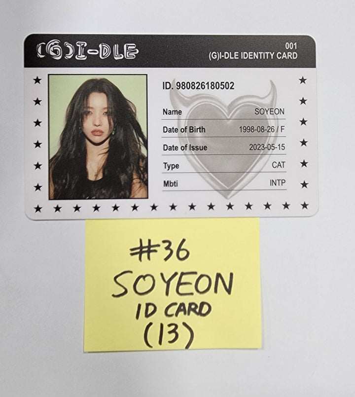 (g) I-DLE "I Feel" - Official Photocard, ID Card - HALLYUSUPERSTORE