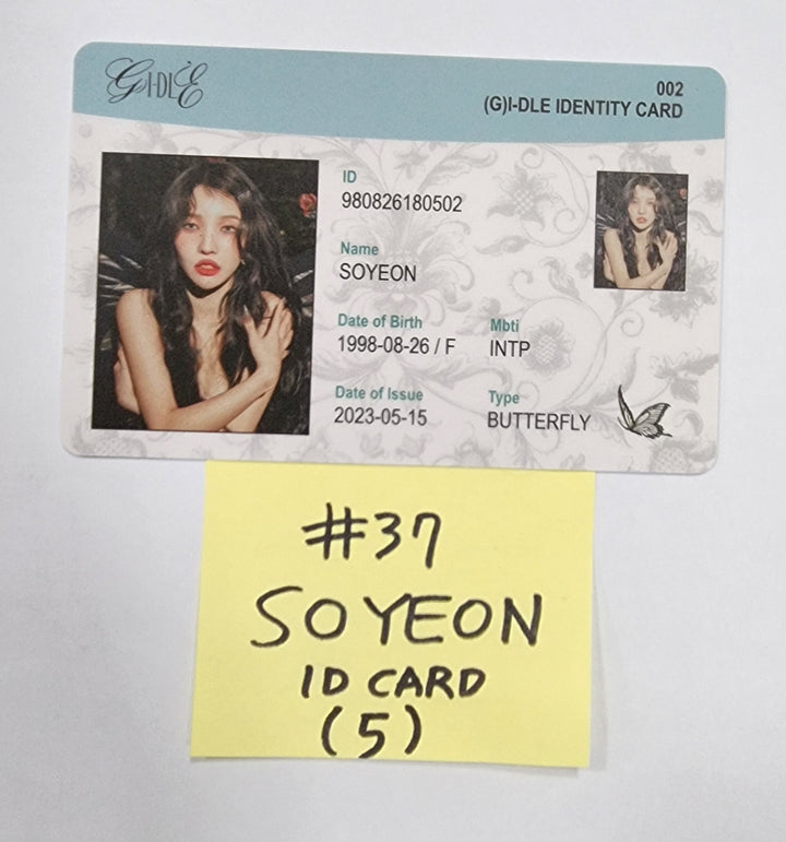 (g) I-DLE "I Feel" - Official Photocard, ID Card - HALLYUSUPERSTORE