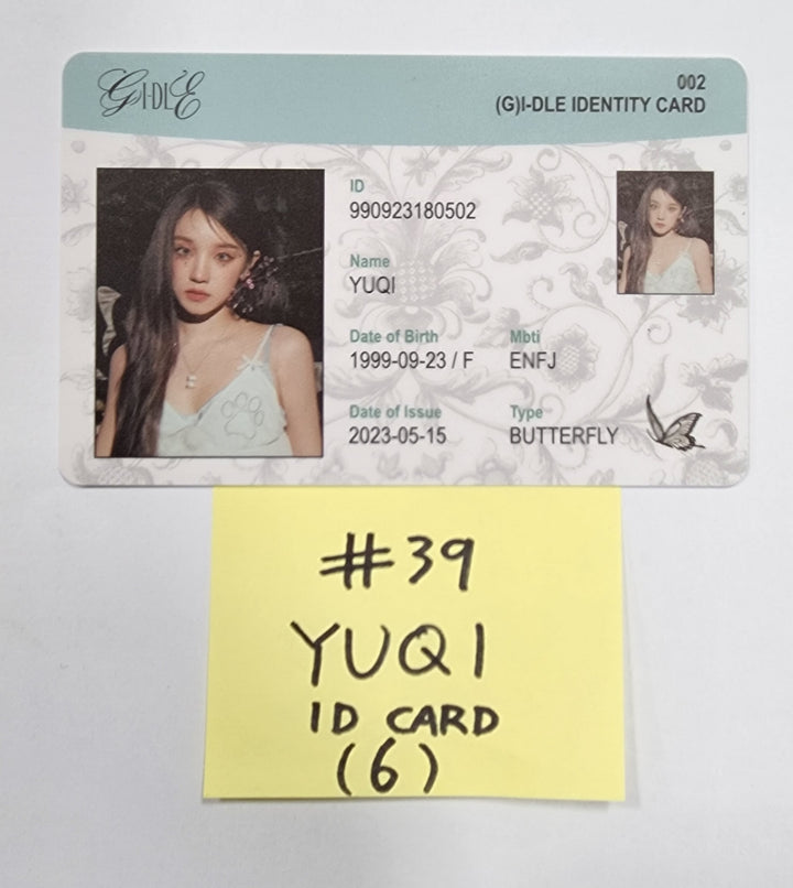 (g) I-DLE "I Feel" - Official Photocard, ID Card - HALLYUSUPERSTORE
