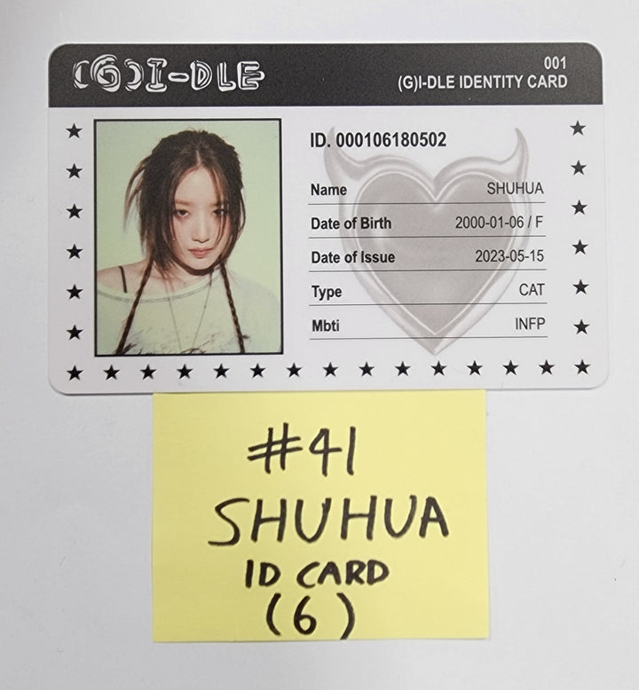 (g) I-DLE "I Feel" - Official Photocard, ID Card - HALLYUSUPERSTORE