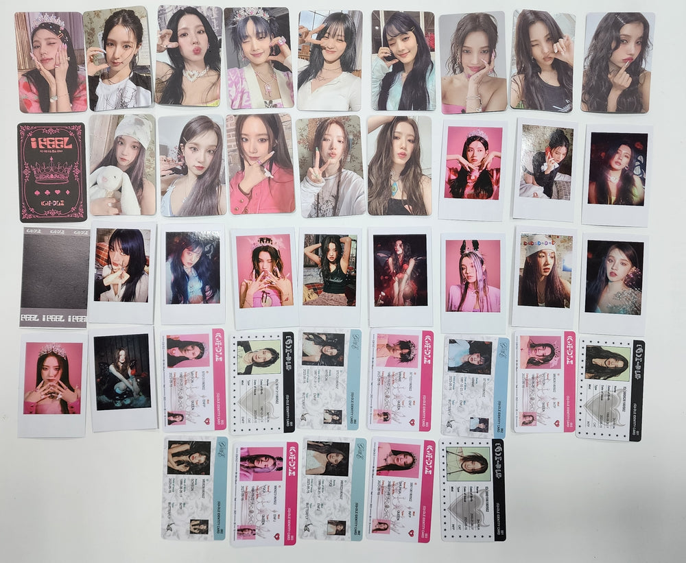 (g) I-DLE "I Feel" - Official Photocard, ID Card - HALLYUSUPERSTORE