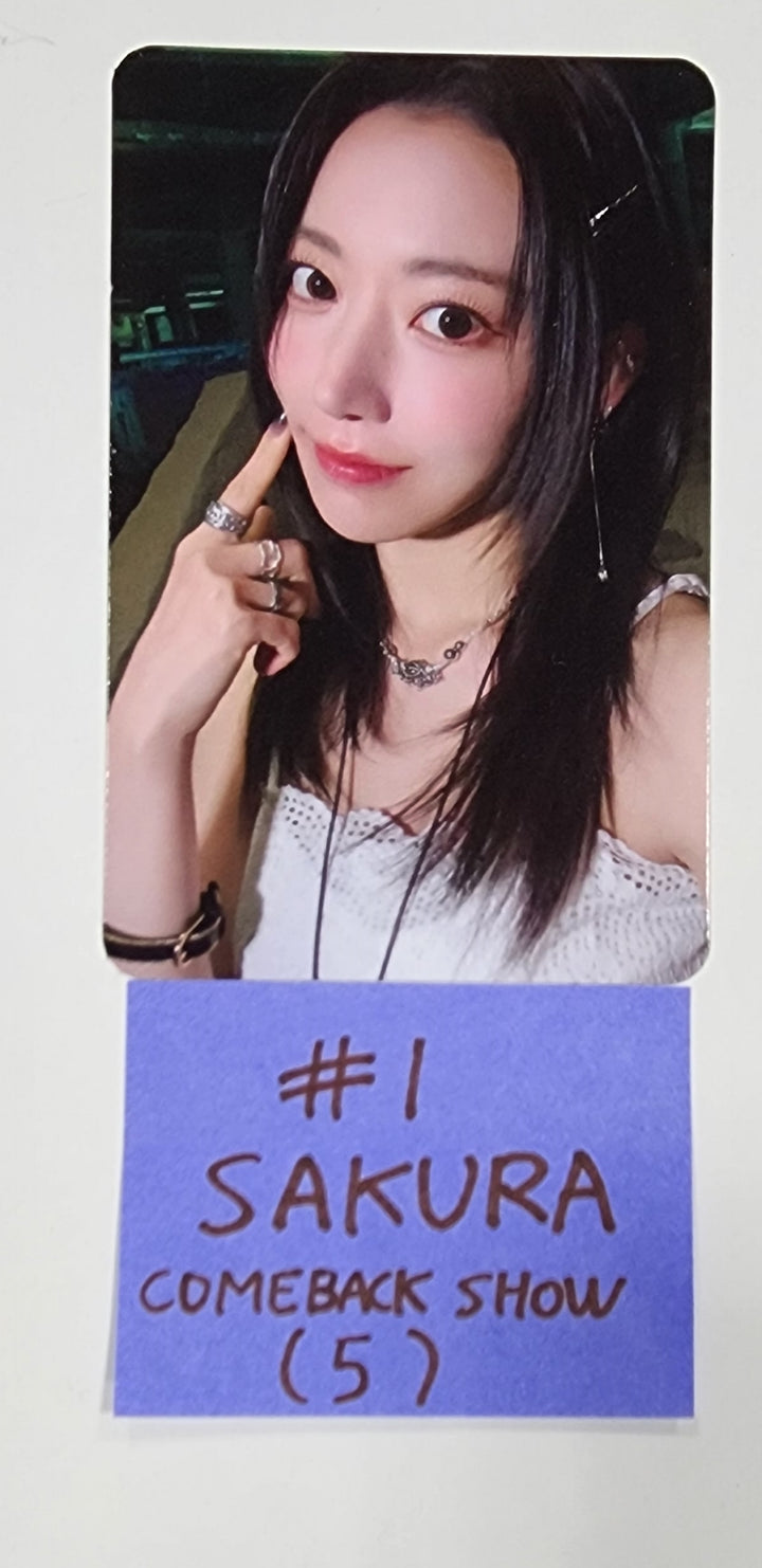 LE SSERAFIM "UNFORGIVEN" - Come Back Show Event Photocard [Weverse Album Ver.] - HALLYUSUPERSTORE