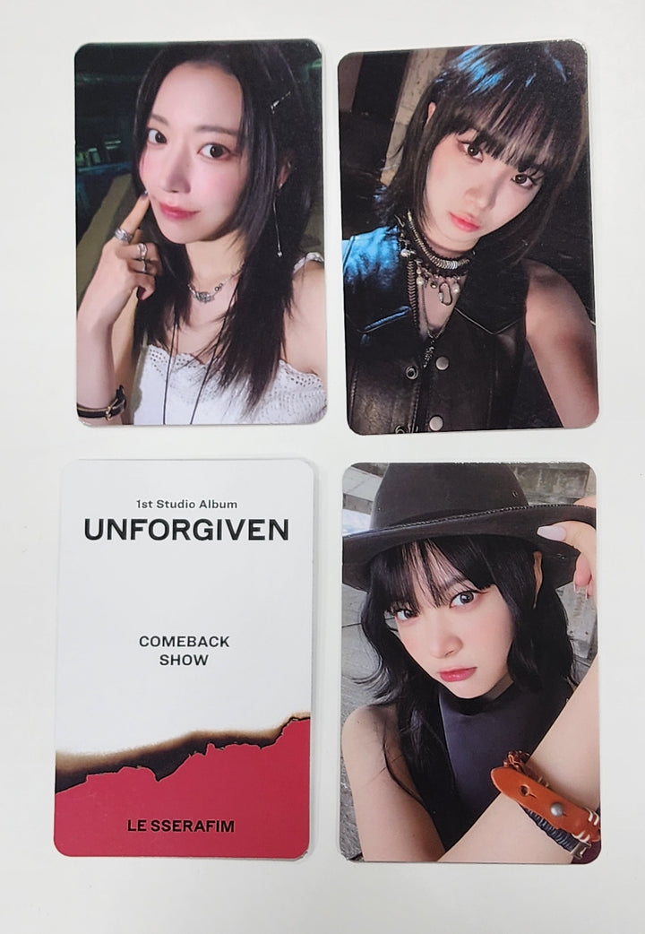 LE SSERAFIM "UNFORGIVEN" - Come Back Show Event Photocard [Weverse Album Ver.] - HALLYUSUPERSTORE