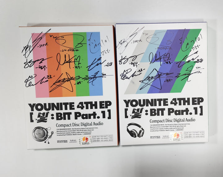 YOUNITE "빛 : BIT Part.1" - Hand Autographed(Signed) Promo Album - HALLYUSUPERSTORE