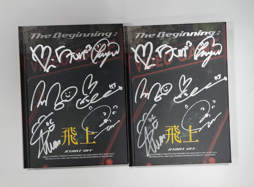ATBO "The Beginning : 飛上" - Hand Autographed(Signed) Promo Album - HALLYUSUPERSTORE