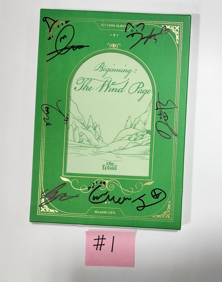 The Wind "Beginning : The Wind Page" - Hand Autographed(Signed) Promo Album - HALLYUSUPERSTORE
