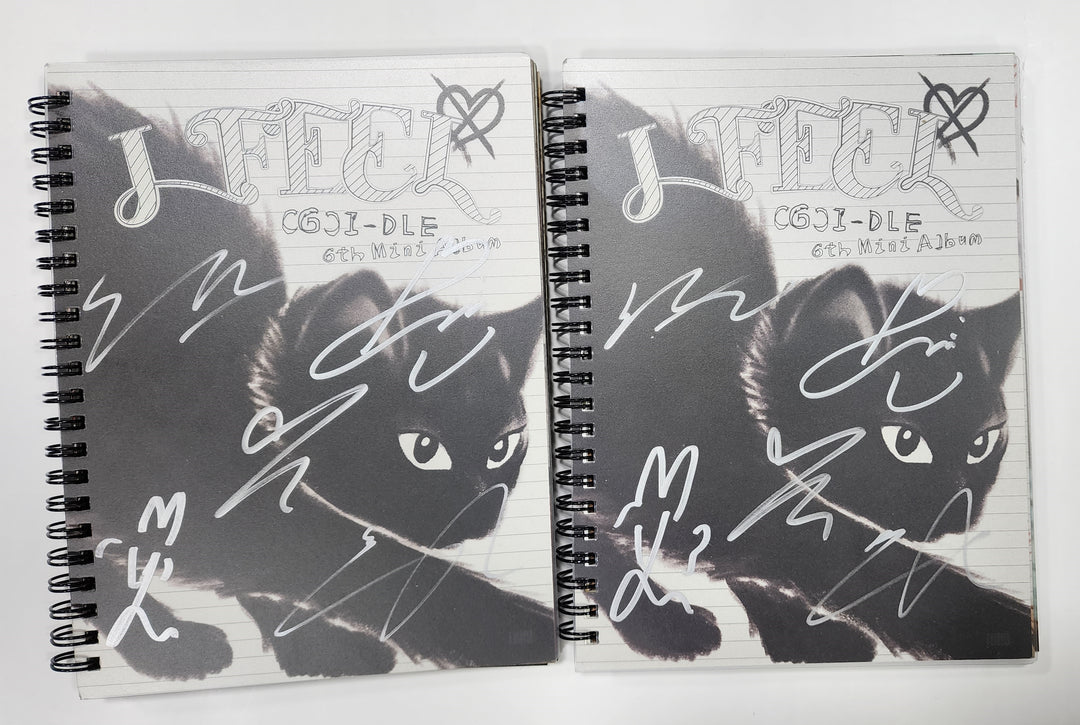 (g) I-DLE "I Feel" - Hand Autographed(Signed) Album - HALLYUSUPERSTORE