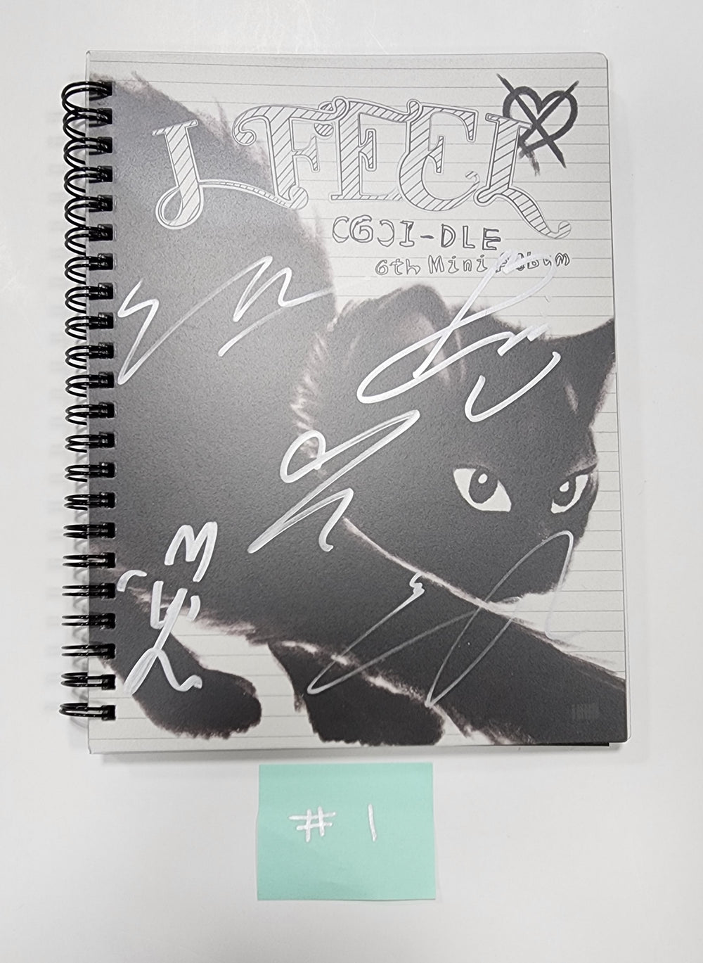 (g) I-DLE "I Feel" - Hand Autographed(Signed) Album - HALLYUSUPERSTORE