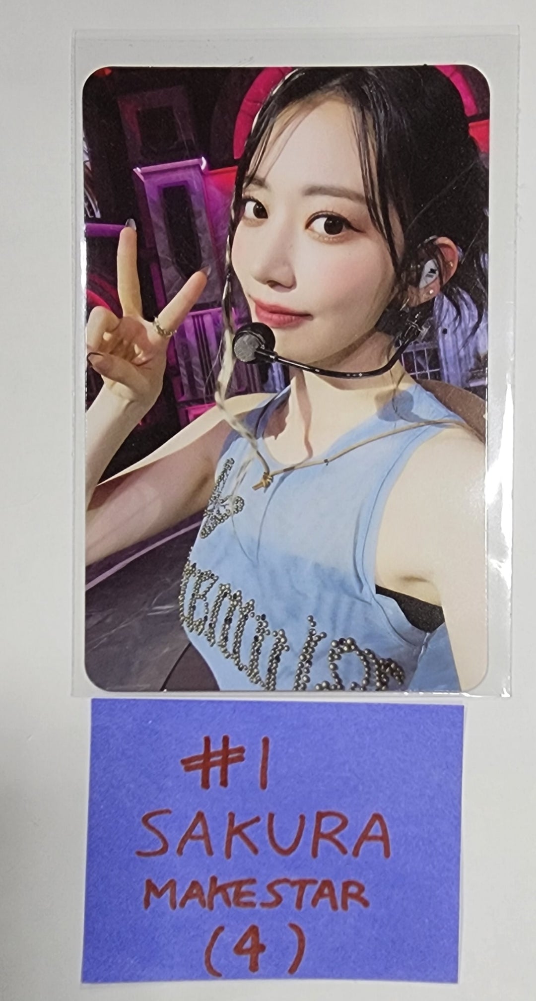LE SSERAFIM "UNFORGIVEN" - Makestar Pre-Order Benefit Photocard - HALLYUSUPERSTORE