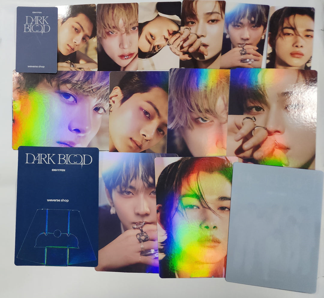 Enhypen "DARK BLOOD" - Weverse Shop Pre-Order Benefit Hologram Photocard, Stand Photo [Restocked 5/26] - HALLYUSUPERSTORE