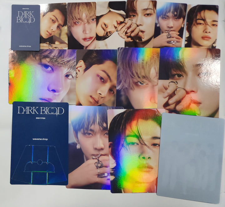Enhypen "DARK BLOOD" - Weverse Shop Pre-Order Benefit Hologram Photocard, Stand Photo [Restocked 5/26] - HALLYUSUPERSTORE