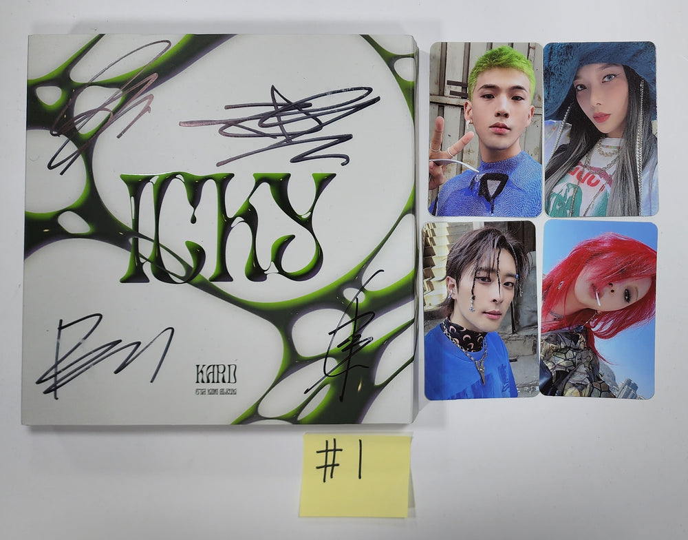 KARD "ICKY" - Hand Autographed(Signed) Promo Album - HALLYUSUPERSTORE