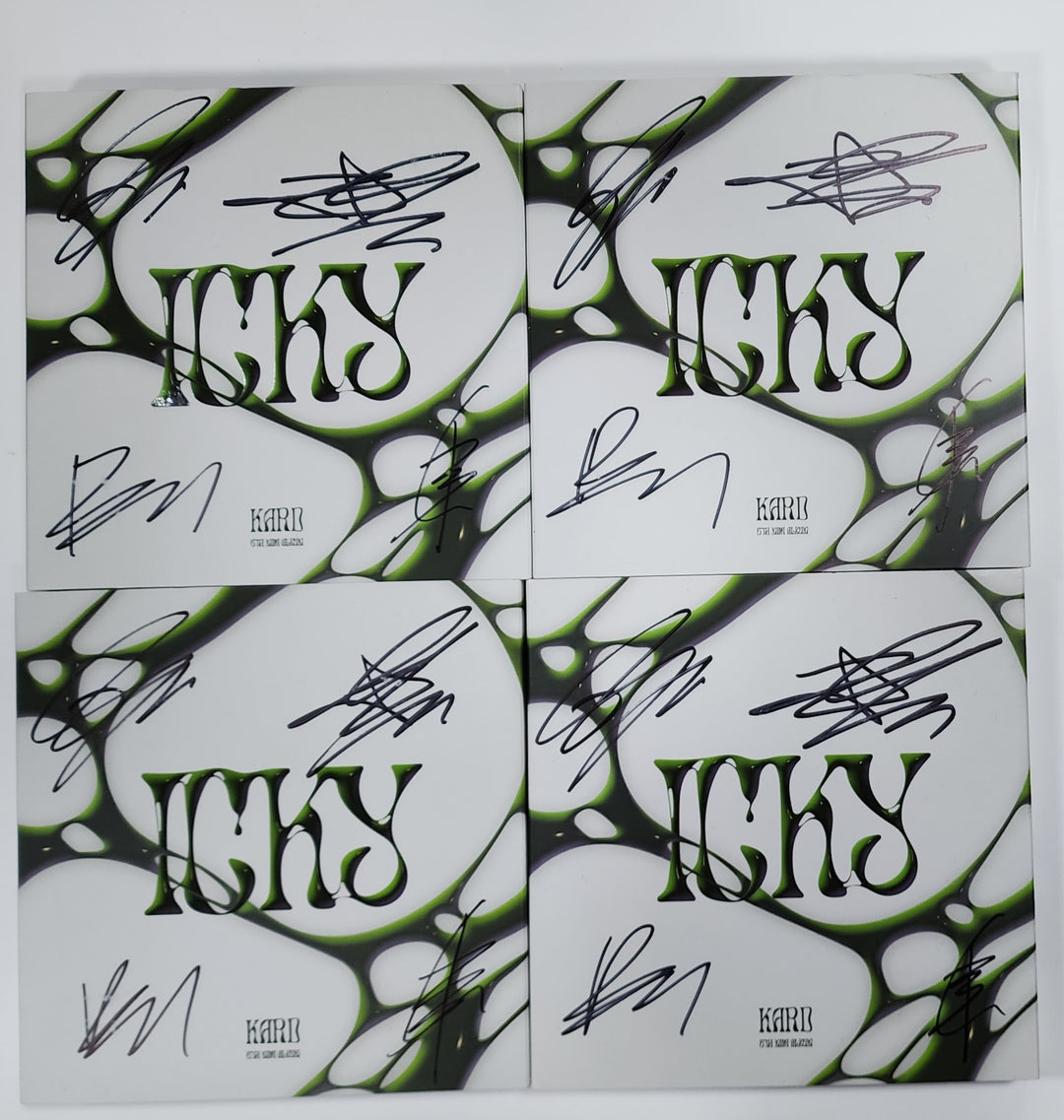KARD "ICKY" - Hand Autographed(Signed) Promo Album - HALLYUSUPERSTORE