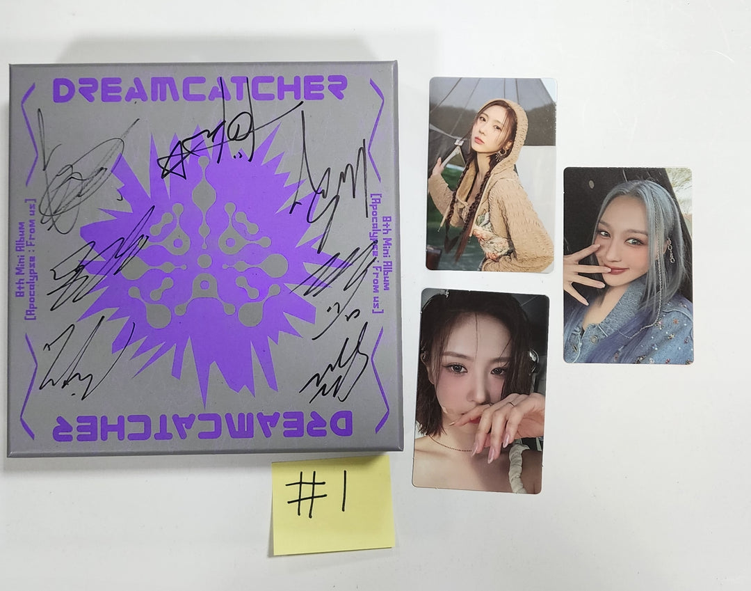 Dreamcatcher "Apocalypse : From us" - Hand Autographed(Signed) Promo Album [Limited ver, Normal ver] - HALLYUSUPERSTORE