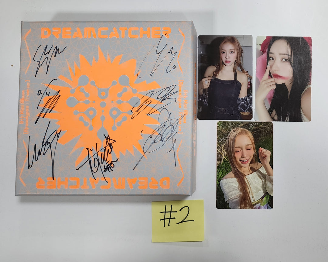 Dreamcatcher "Apocalypse : From us" - Hand Autographed(Signed) Promo Album [Limited ver, Normal ver] - HALLYUSUPERSTORE