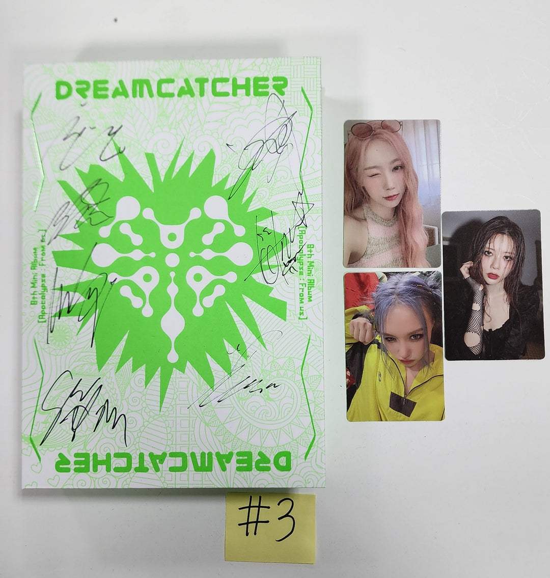 Dreamcatcher "Apocalypse : From us" - Hand Autographed(Signed) Promo Album [Limited ver, Normal ver] - HALLYUSUPERSTORE