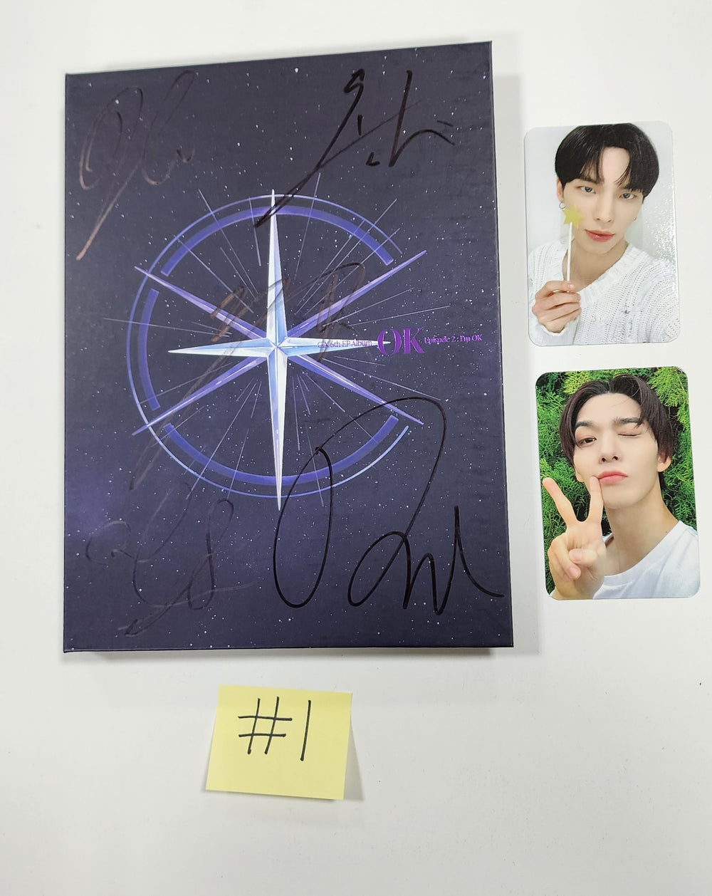 CIX "'OK' Episode 2 : I'm OK" - Hand Autographed(Signed) Promo Album [Save me Ver.] - HALLYUSUPERSTORE