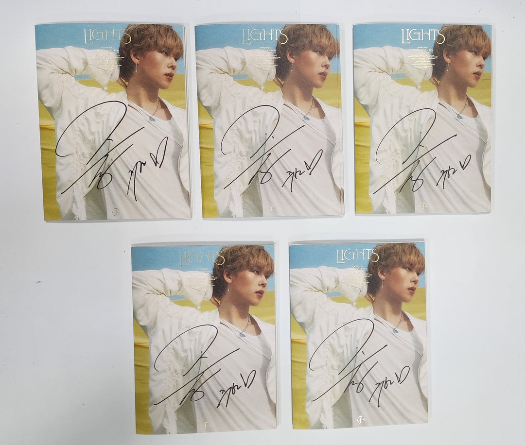 JOOHONEY (Of Monsta X) "LIGHTS" - Hand Autographed(Signed) Promo Album - HALLYUSUPERSTORE