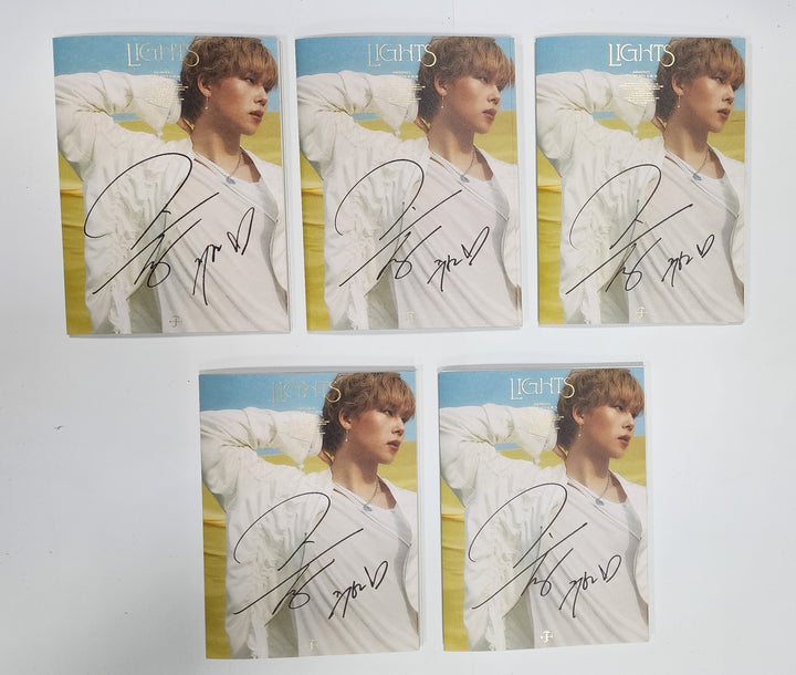 JOOHONEY (Of Monsta X) "LIGHTS" - Hand Autographed(Signed) Promo Album - HALLYUSUPERSTORE