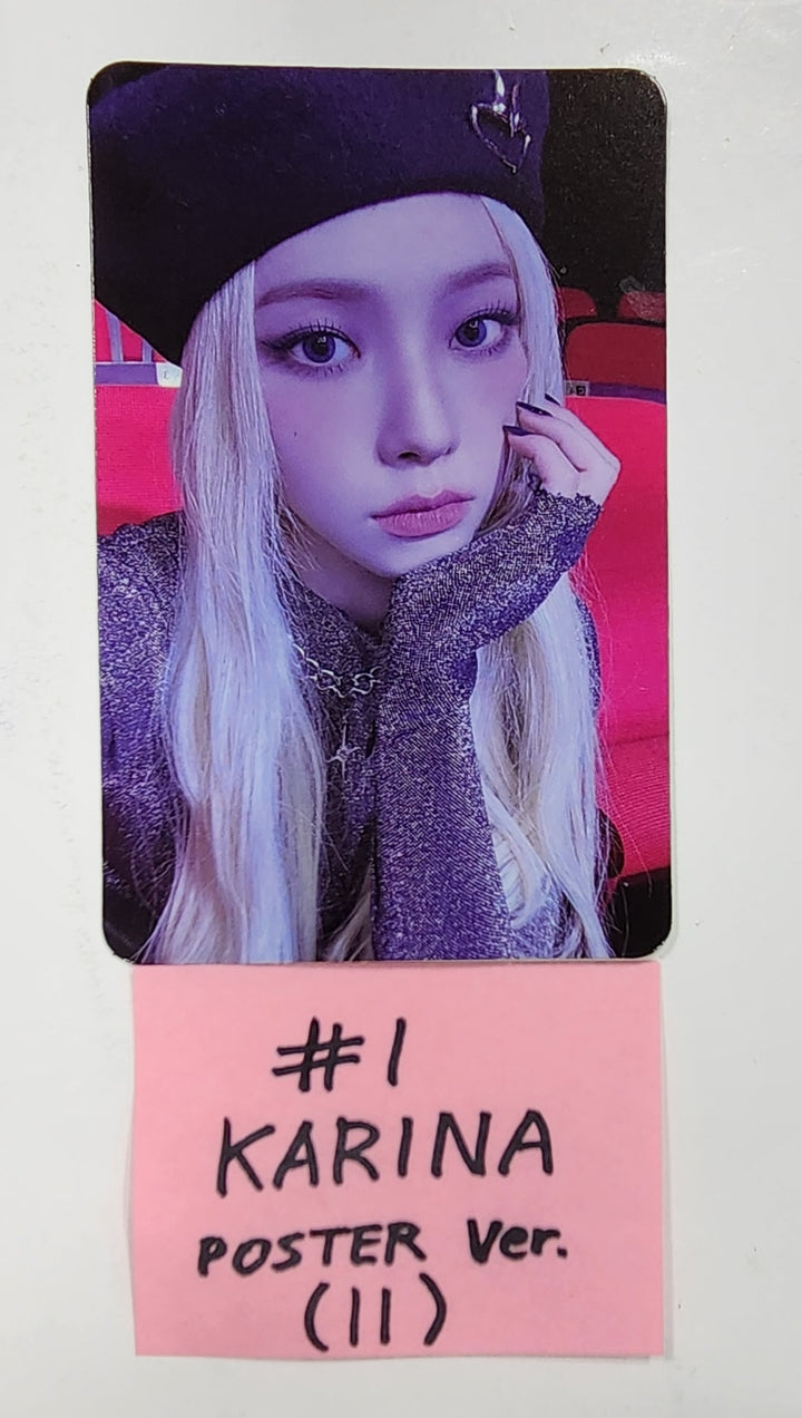 Aespa "MY WORLD" - Official Photocard [Poster Ver.] - HALLYUSUPERSTORE