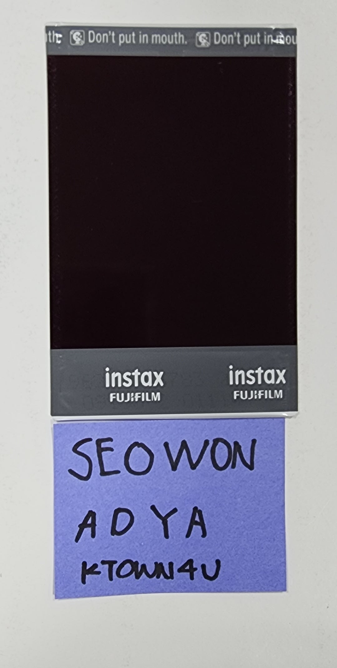 SEOWON (Of ADYA) "ADYA" - Hand Autographed(Signed) Polaroid - HALLYUSUPERSTORE
