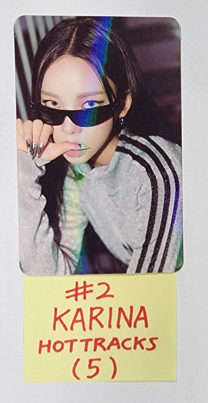 Aespa "MY WORLD" - Hottracks Event Hologram Photocard - HALLYUSUPERSTORE
