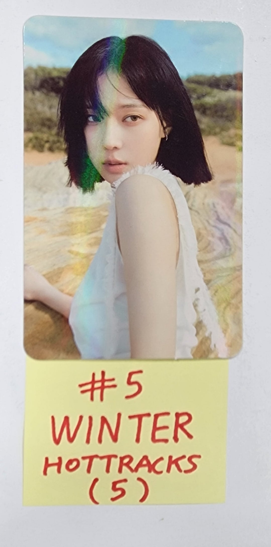 Aespa "MY WORLD" - Hottracks Event Hologram Photocard - HALLYUSUPERSTORE