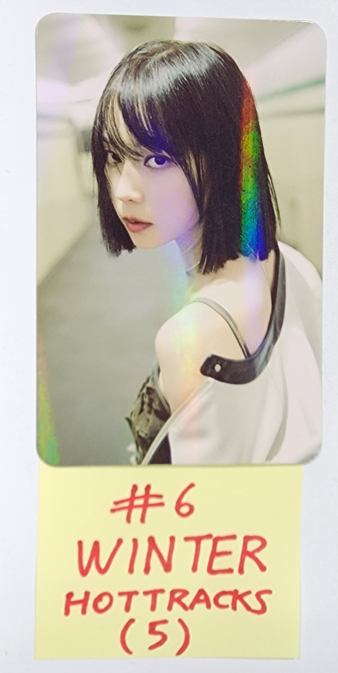 Aespa "MY WORLD" - Hottracks Event Hologram Photocard - HALLYUSUPERSTORE