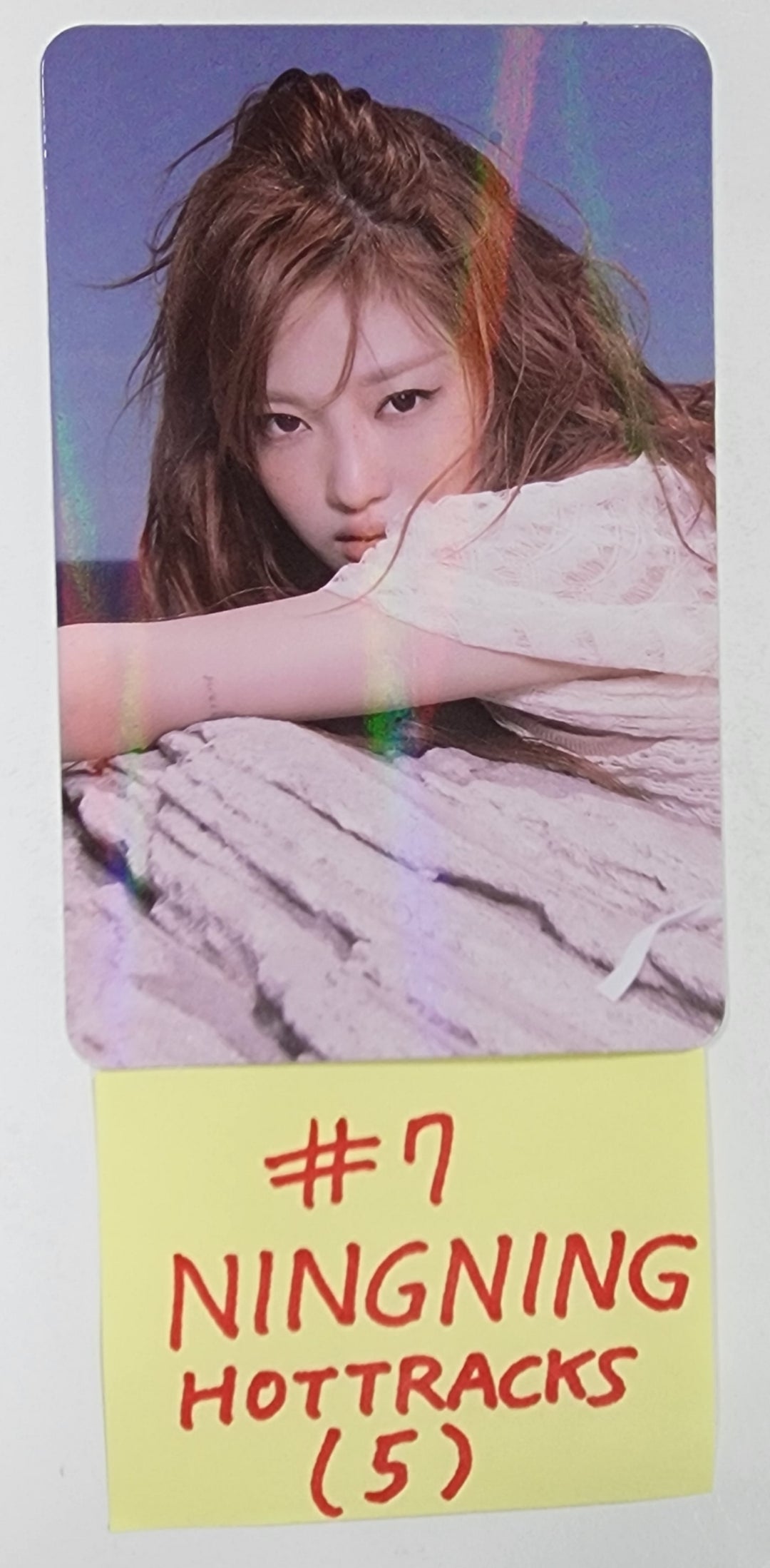 Aespa "MY WORLD" - Hottracks Event Hologram Photocard - HALLYUSUPERSTORE