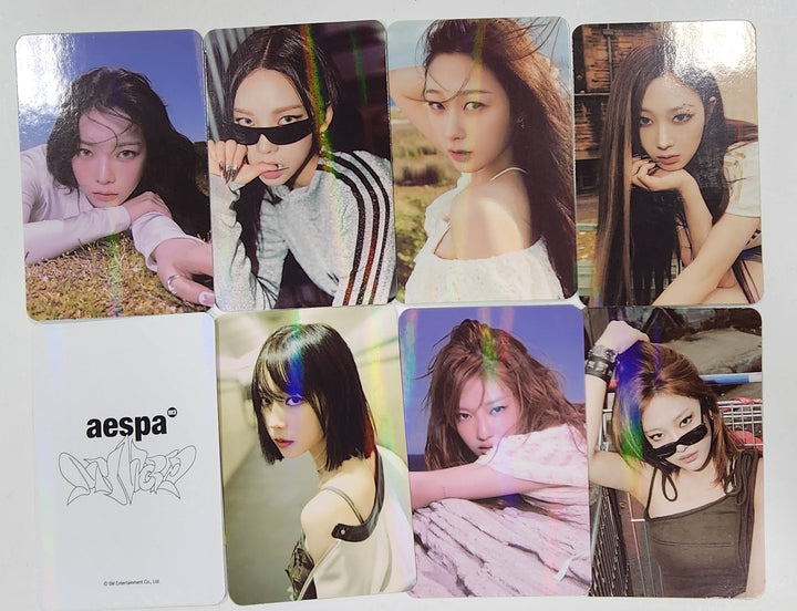 Aespa "MY WORLD" - Hottracks Event Hologram Photocard - HALLYUSUPERSTORE