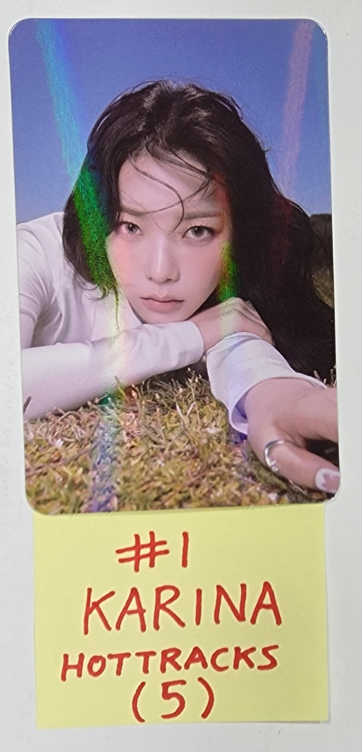 Aespa "MY WORLD" - Hottracks Event Hologram Photocard - HALLYUSUPERSTORE