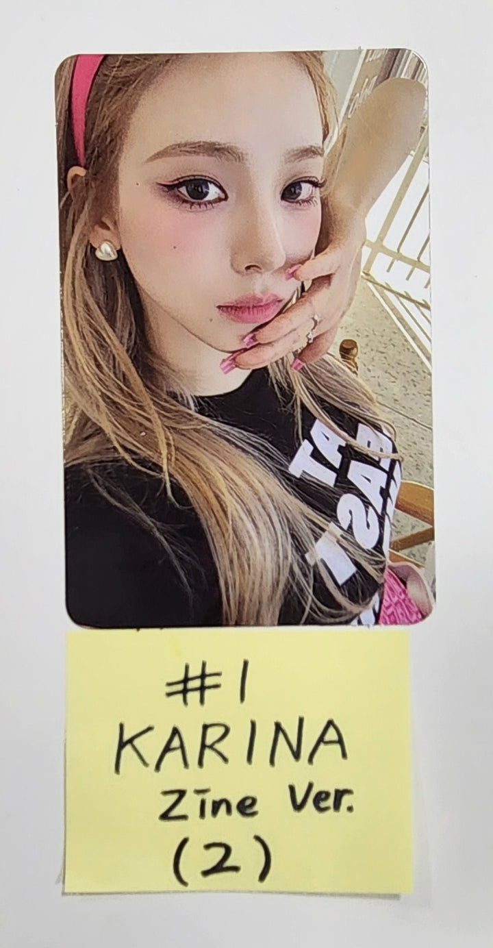 Aespa "MY WORLD" - Official Photocard [Zine Ver.] - HALLYUSUPERSTORE