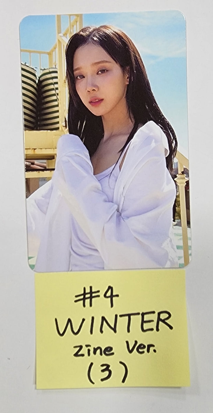 Aespa "MY WORLD" - Official Photocard [Zine Ver.] - HALLYUSUPERSTORE