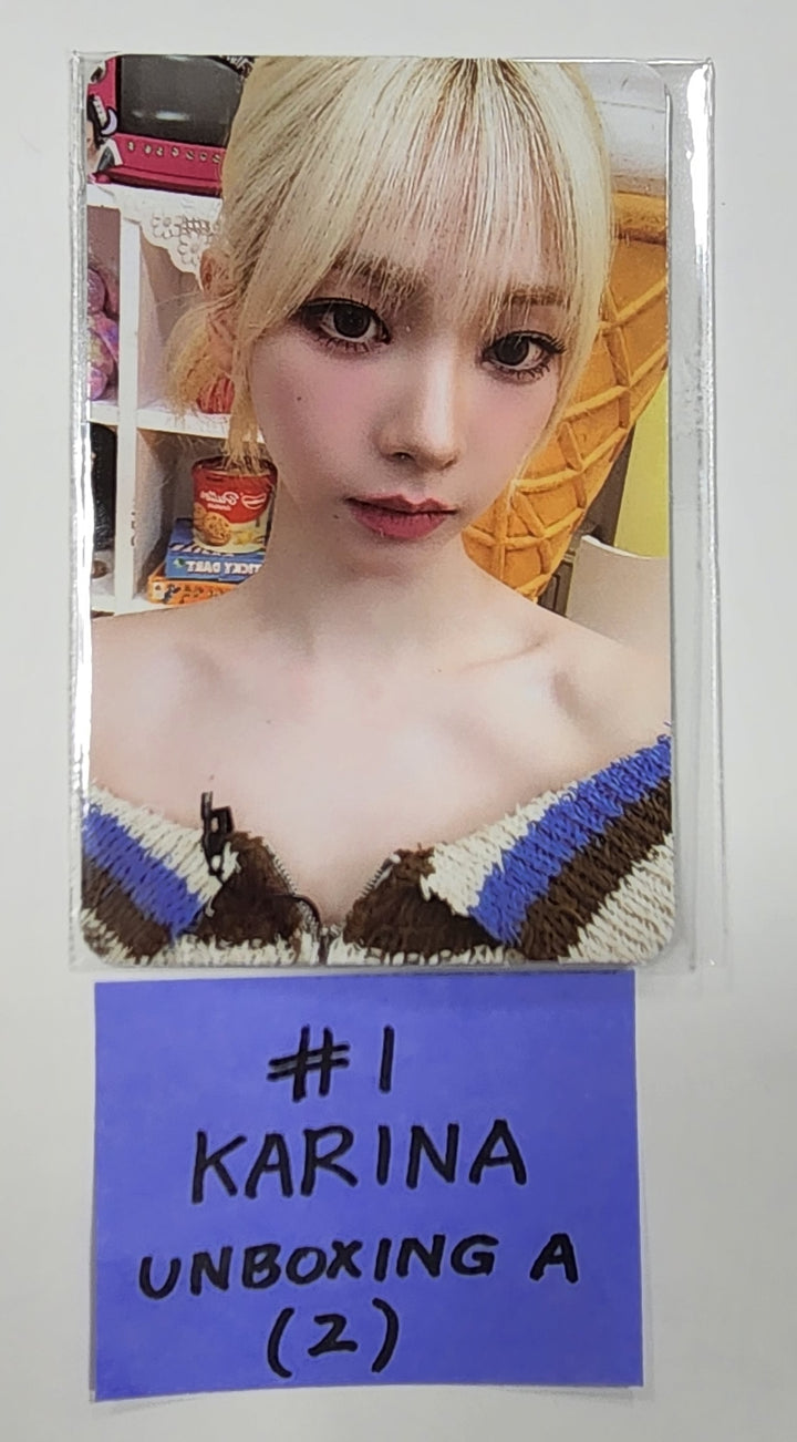 Aespa " Smtown &amp; Store Official Unboxing Event Photocard - HALLYUSUPERSTORE