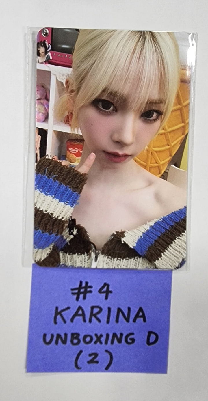 Aespa " Smtown &amp; Store Official Unboxing Event Photocard - HALLYUSUPERSTORE