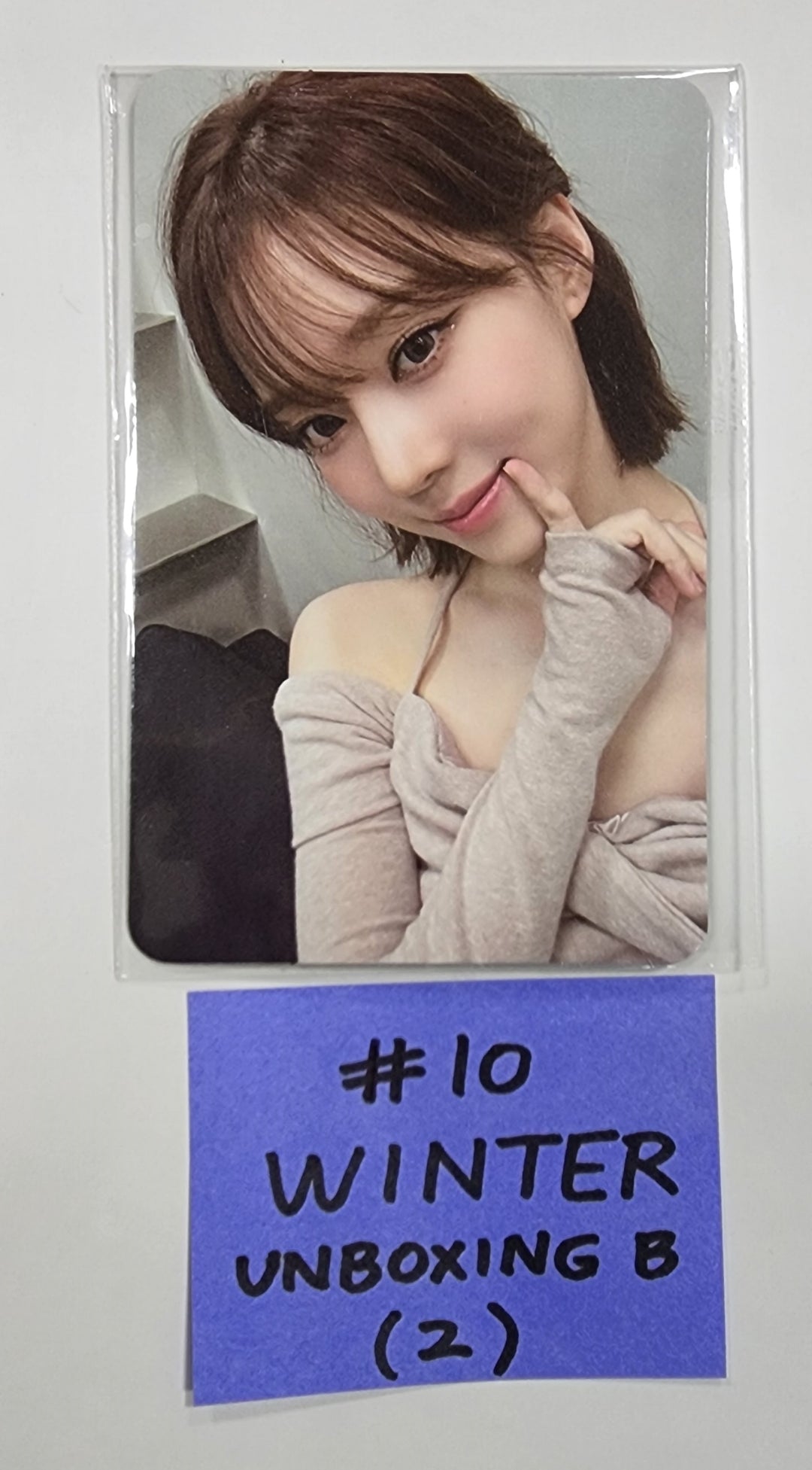 Aespa " Smtown &amp; Store Official Unboxing Event Photocard - HALLYUSUPERSTORE