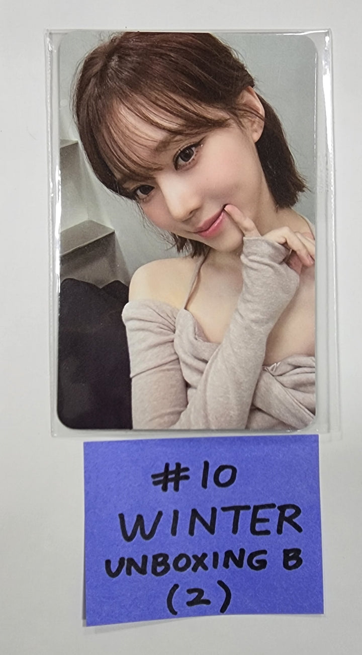 Aespa " Smtown &amp; Store Official Unboxing Event Photocard - HALLYUSUPERSTORE