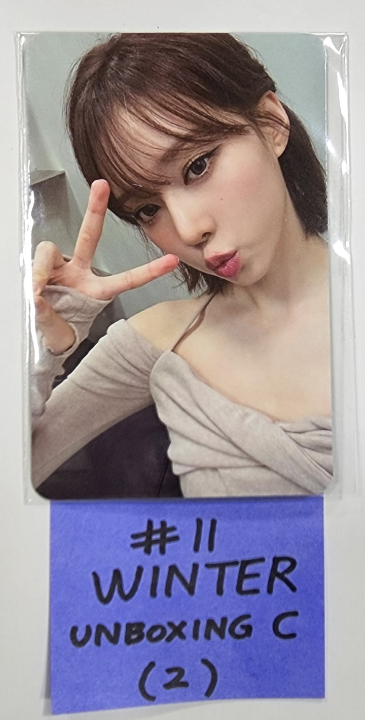 Aespa " Smtown &amp; Store Official Unboxing Event Photocard - HALLYUSUPERSTORE