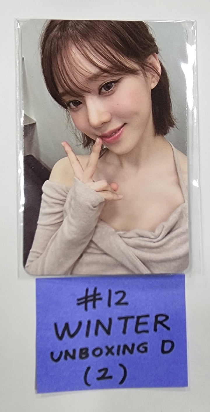 Aespa " Smtown &amp; Store Official Unboxing Event Photocard - HALLYUSUPERSTORE