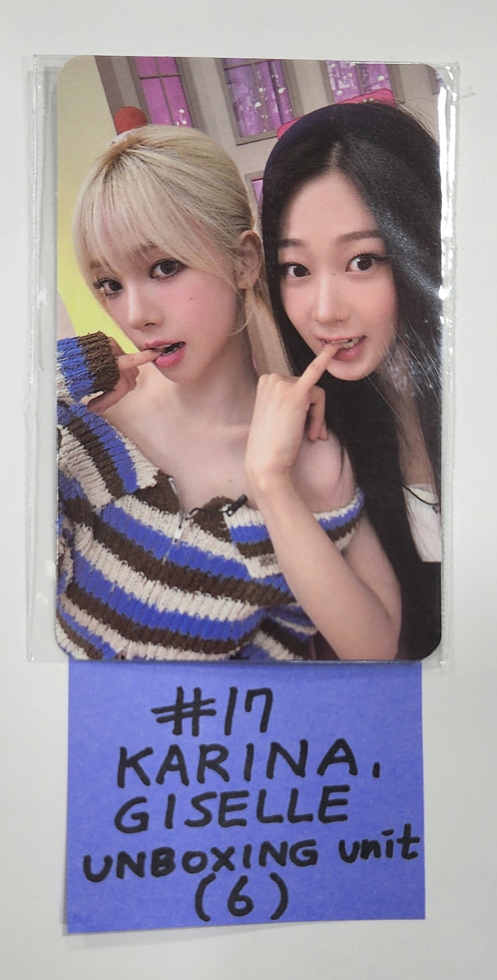 Aespa " Smtown &amp; Store Official Unboxing Event Photocard - HALLYUSUPERSTORE