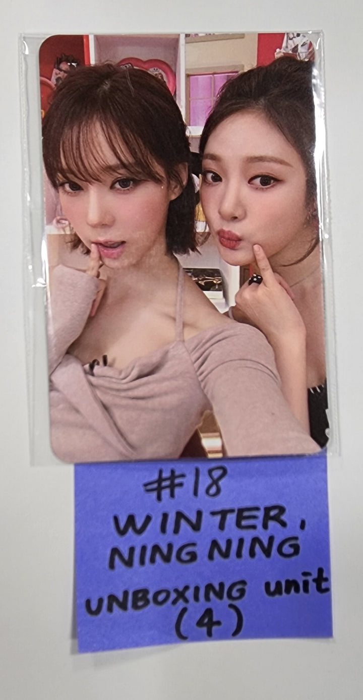 Aespa " Smtown &amp; Store Official Unboxing Event Photocard - HALLYUSUPERSTORE