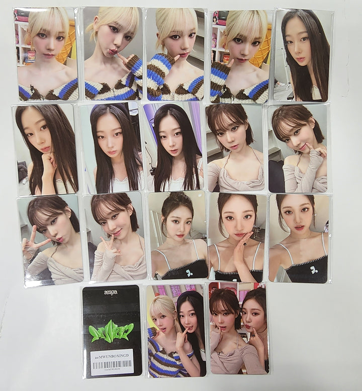 Aespa " Smtown &amp; Store Official Unboxing Event Photocard - HALLYUSUPERSTORE
