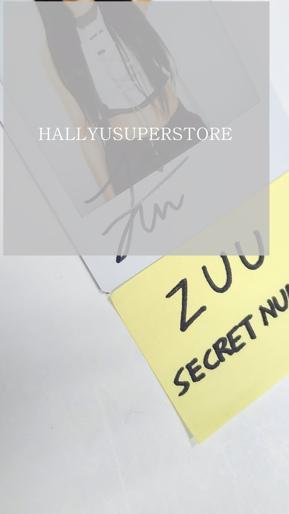 ZUU (Of Secret Number) "DOXA" - Hand Autographed(Signed) Polaroid - HALLYUSUPERSTORE
