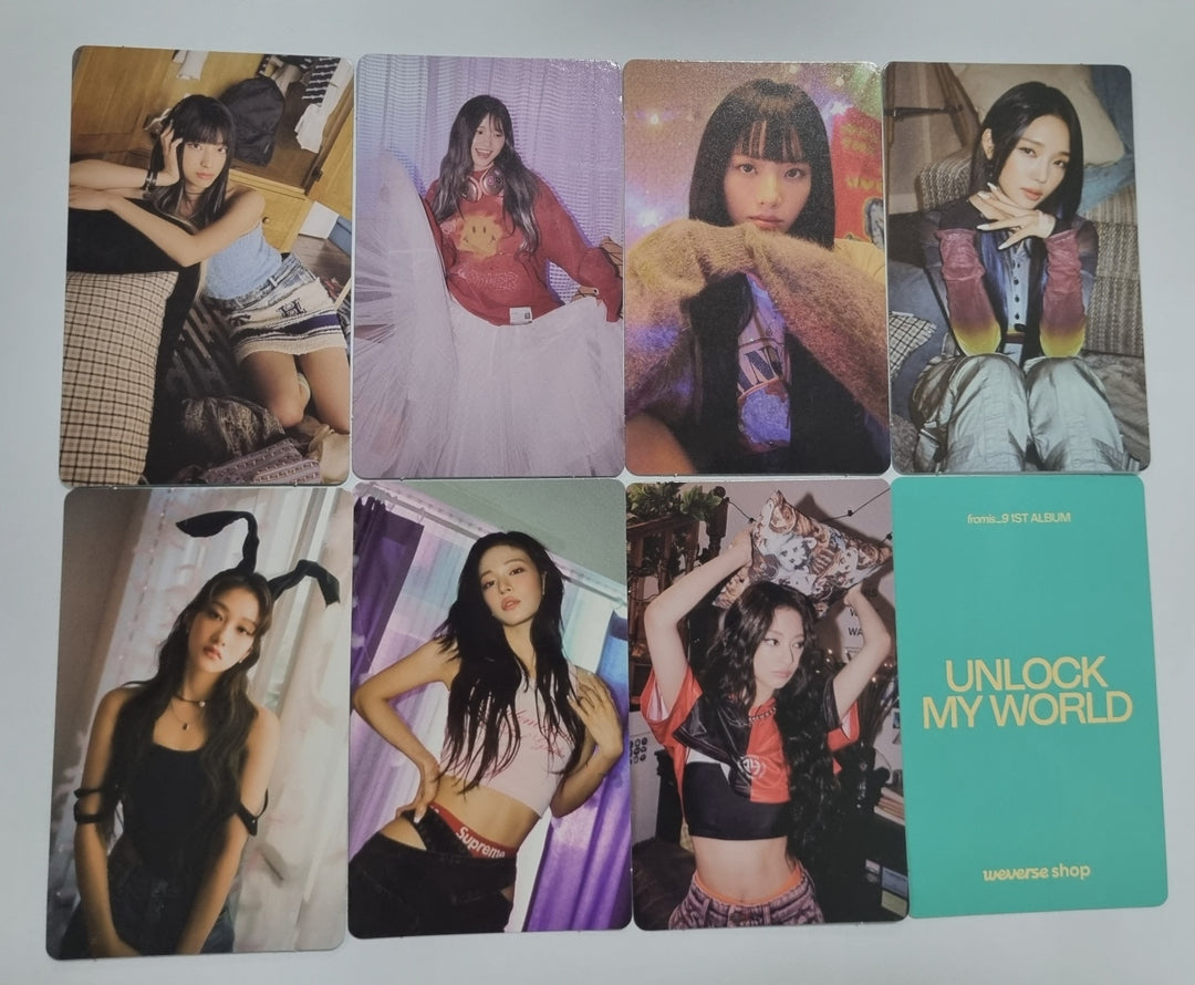 Fromis_9 "Unlock My World" - Weverse Shop Pre-Order Benefit Photocard [Weverse Album Ver.] - HALLYUSUPERSTORE